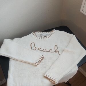 Ivory Beach Sweater. Size small. Never worn.